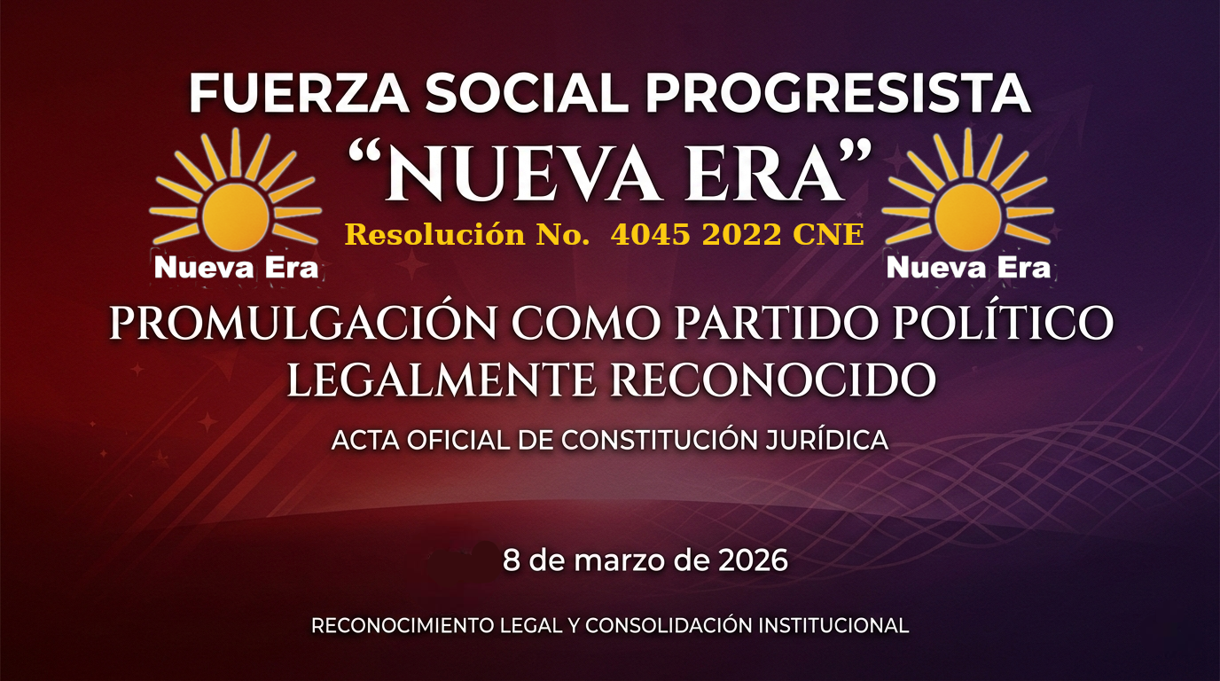 Manifiesto Partido Nueva Era